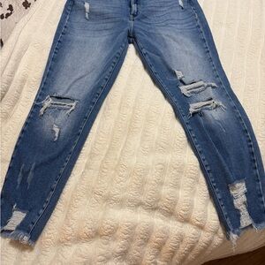 KanCan Ripped Blue Skinny Jeans